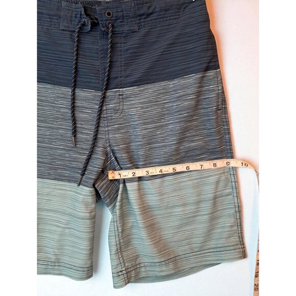 George Size S (28-30) Blue Striped E-Board Swim Trunks - Picture 6 of 10